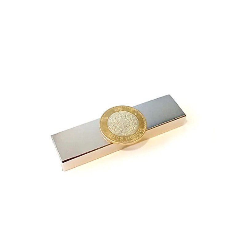Imán 80mm x 20mm x 10mm Neodimio Potente Grado N45