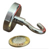 Gancho 48mm x 8mm Abierto Neodimio Potente Soporte 70kg