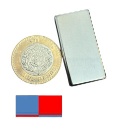 Imán de Neodimio Bipolar 40mm x 20mm x 10mm