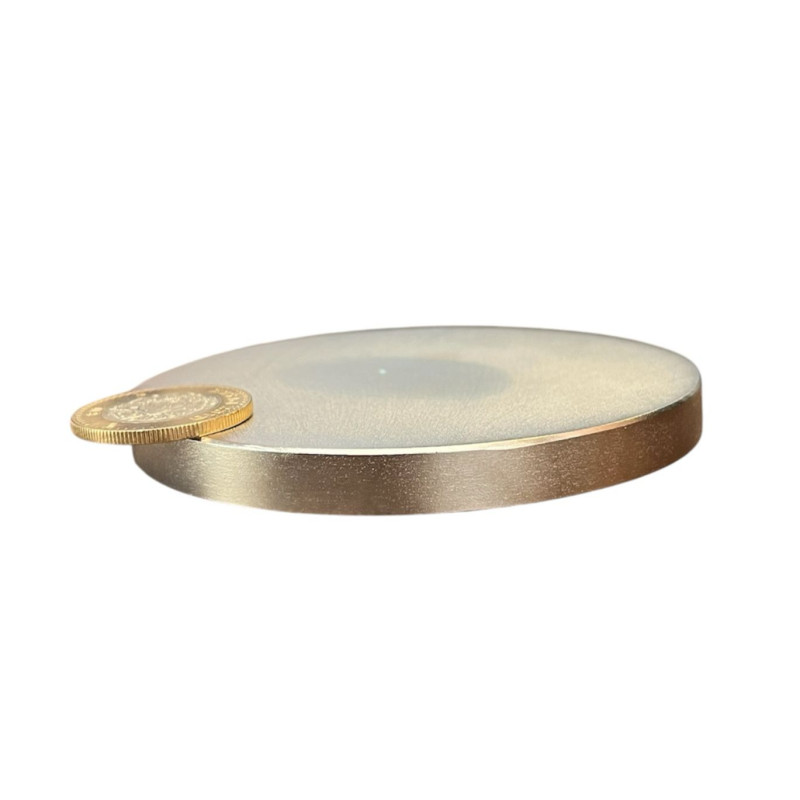 Imán 100mm x 10mm Neodimio Circular Gigante Súper Potente 13,500 Gauss