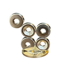 Imán 15mm x 5mm Int. 5mm Anillo Neodimio Ring 12,000 Gauss
