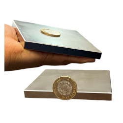Imán 100mm x 100mm x 10mm Neodimio Potente 13,500 Gauss