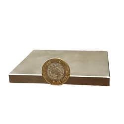 Imán 100mm x 100mm x 10mm Neodimio Potente 13,500 Gauss