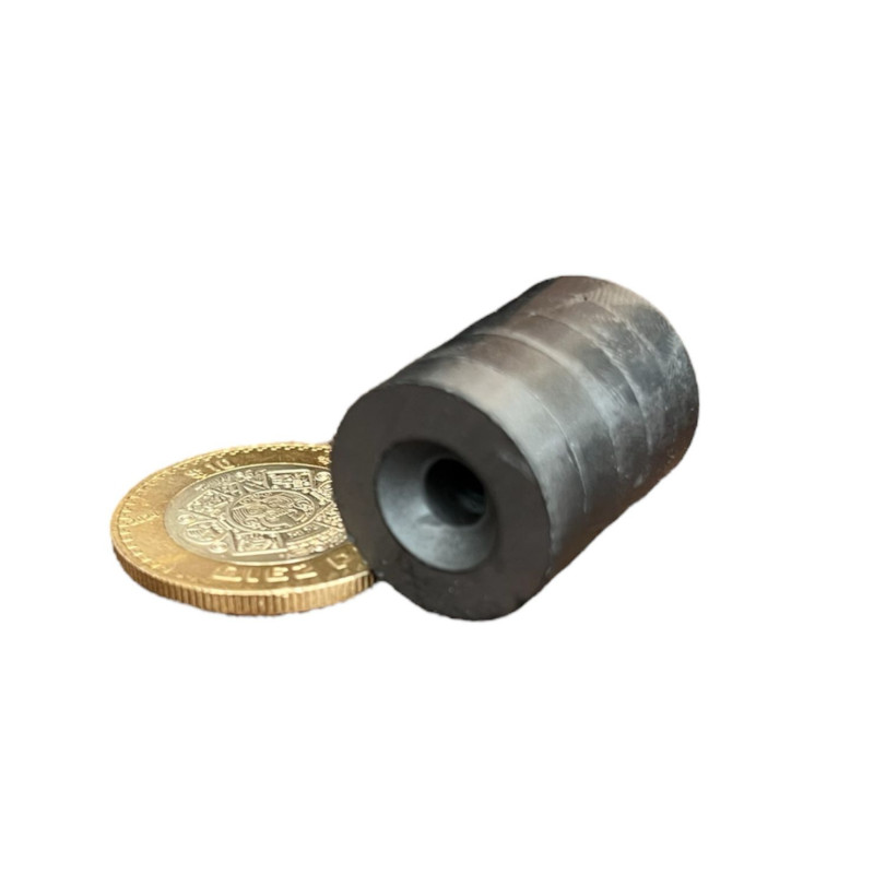 Imán de Ferrita 20mm x 5mm Int. 5mm Anillo Ring 6,000 Gauss