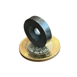 Imán de Ferrita 20mm x 5mm Int. 5mm Anillo Ring 6,000 Gauss