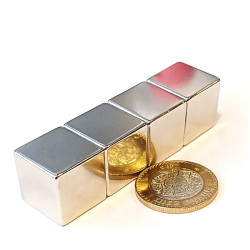 F-Imán 20mm x 20mm x 20mm Neodimio Muy Potente 12,000 Gauss
