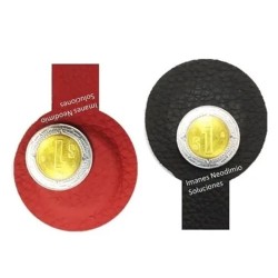 Imán 25mm x 3mm Neodimio Forrado Para Biomagnetismo