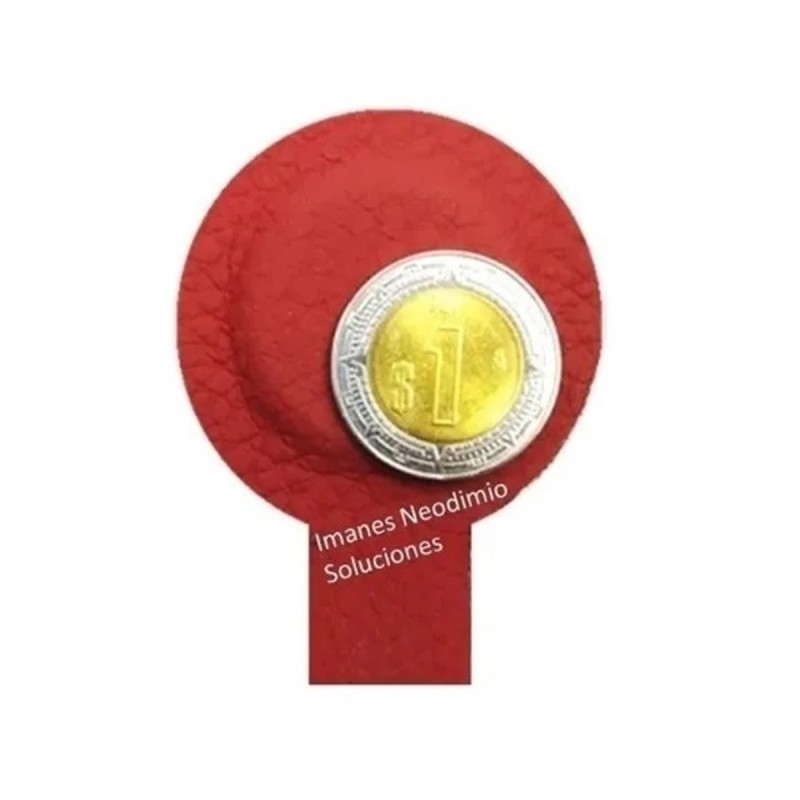 Imán 25mm x 3mm Neodimio Forrado Para Biomagnetismo