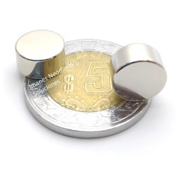 Imán 10mm x 5mm Neodimio Circular 12,000 Gauss