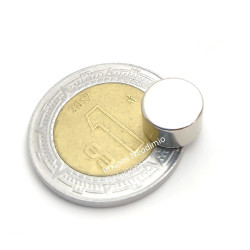 Imán 8mm x 5mm Neodimio Circular 12,000 Gauss