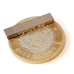 Imán 5mm x 5mm x 1mm Broche De Neodimio 12,000 Gauss