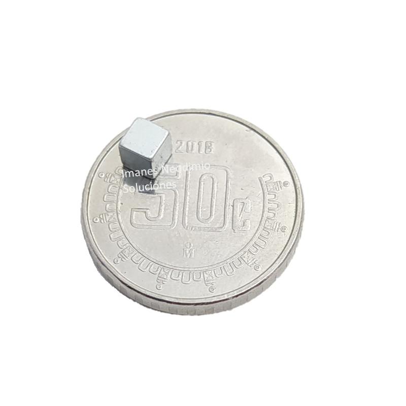 Imán 3mm x 3mm x 3mm Cubo De Neodimio 12,000 Gauss