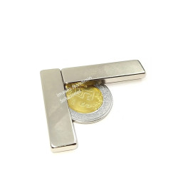 Imán 40mm x 10mm x 4mm Neodimio Fuerte 13,500 Gauss