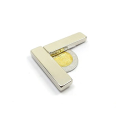 Imán 40mm x 10mm x 5mm Neodimio Súper Fuerte 13,500 Gauss