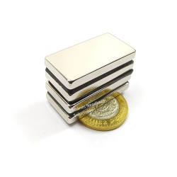 Imán 40mm x 20mm x 5mm Neodimio Súper Potente 13,500 Gauss