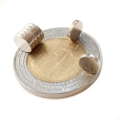 Imán 5mm x 1mm Neodimio Circular 12,000 Gauss