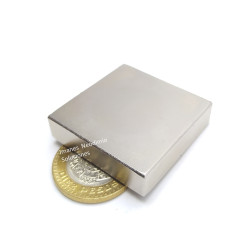 Imán 40mm x 40mm x 10mm Neodimio Súper Potente 13,500 Gauss