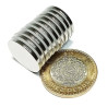 Imán 20mm x 2mm Neodimio Circular 12,000 Gauss