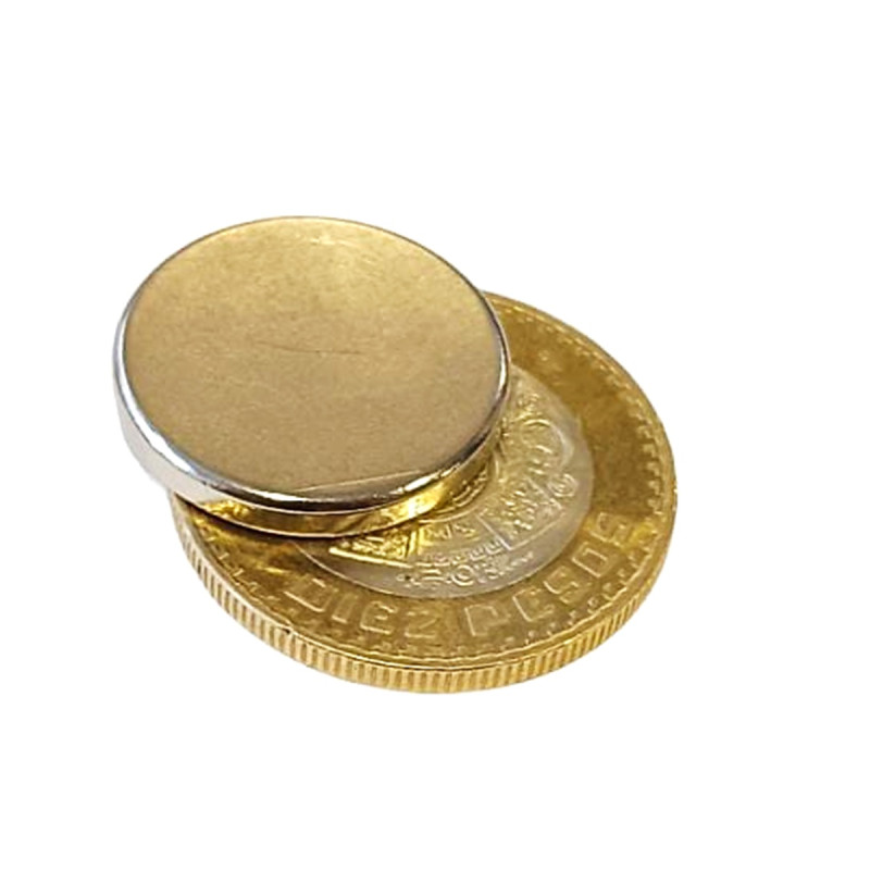 Imán 22mm x 3mm Neodimio Potente 13,500 Gauss