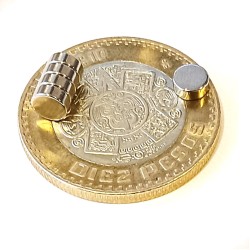 Imán 5mm x 2mm Neodimio Circular 12,000 Gauss