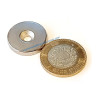 Imán 25mm x 4mm Int. 5mm Anillo Neodimio Ring 13,500 Gauss