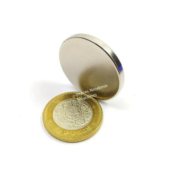 Imán 30mm x 5mm Neodimio Potente 13,500 Gauss