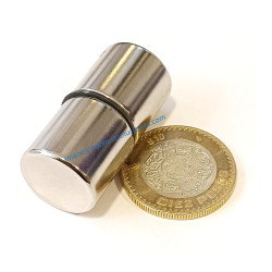 Imán 20mm x 20mm Cilindro Neodimio Potente 13,500 Gauss