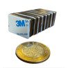 Imán 30mm x 20mm x 5mm 3M Neodimio Con Adhesivo 12,000 Gauss
