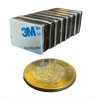 Imán 30mm x 20mm x 5mm 3M Neodimio Con Adhesivo 12,000 Gauss