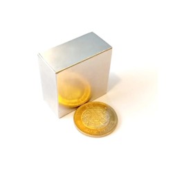 Imán 40mm x 40mm x 20mm Neodimio Muy Potente 13,500 Gauss