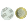 Imán 30mm x 5mm 3M Neodimio Con Adhesivo 12,000 Gauss