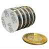 Imán 30mm x 5mm 3M Neodimio Con Adhesivo 12,000 Gauss