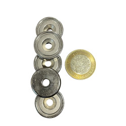 Imán 25mm x 7.2mm Neodimio Pot Olla 13,500 Gauss