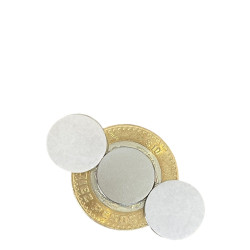 Imán 15mm x 1mm 3M Neodimio Con Adhesivo 12,000 Gauss