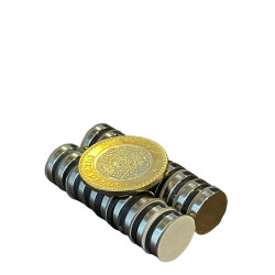 Imán 15mm x 3mm 3M Neodimio Con Adhesivo 12,000 Gauss