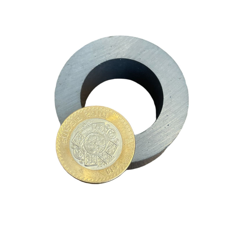 Imán 50mm x 20mm Int. 30mm Anillo Ferrita Ring 13,500 Gauss