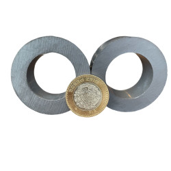 Imán 50mm x 20mm Int. 30mm Anillo Ferrita Ring 13,500 Gauss