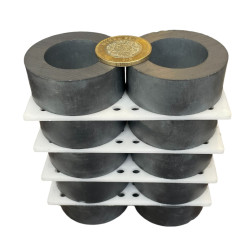 Imán 50mm x 20mm Int. 30mm Anillo Ferrita Ring 13,500 Gauss