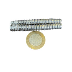 Imán 8mm x 2mm 3M Neodimio Con Adhesivo 12,000 Gauss